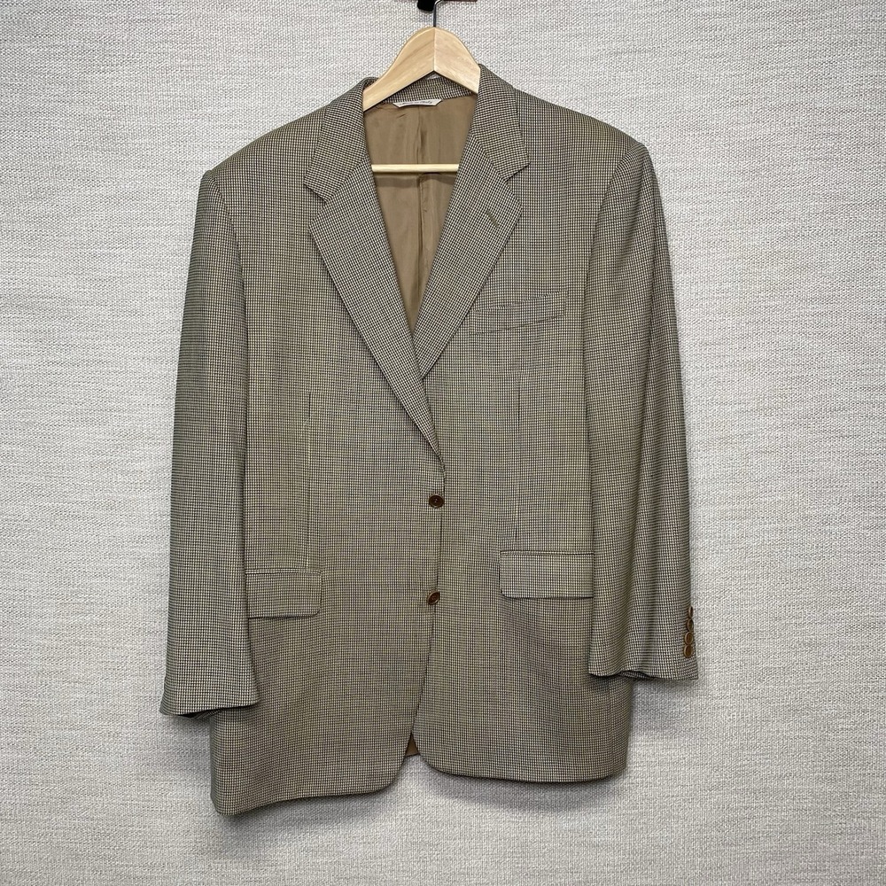 Canali Blazer Sport Coat (44R) 2B0V Textured Micro Check Quiet Luxury Old Money - Picture 2 of 15